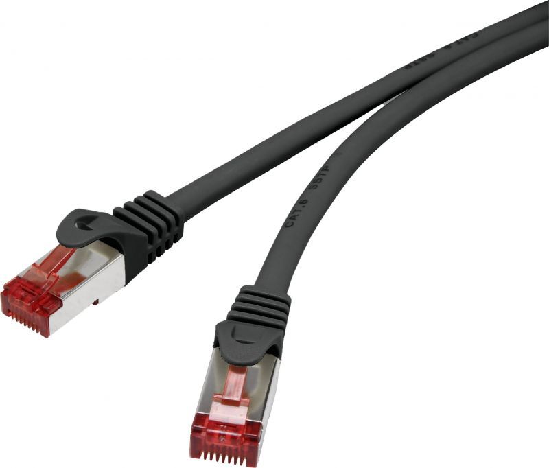Renkforce RF-4965870 CAT 6 RJ45 Patch Cable, 30m, Black