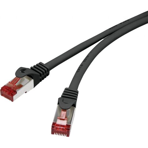 Câble de patch RJ45 Renkforce Cat 6, 30m, Noir