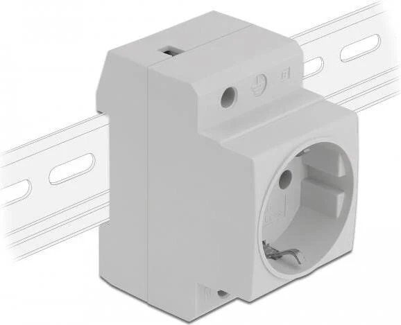 Delock Schutzkontakt Socket Set, 5-Pack for DIN Rail Mounting (11472)