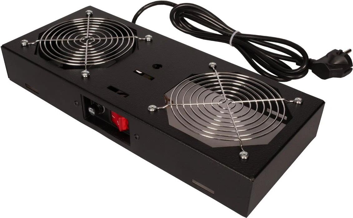 ROLINE 1-Fan Unit for 19" Wall Mount Enclosures, Black