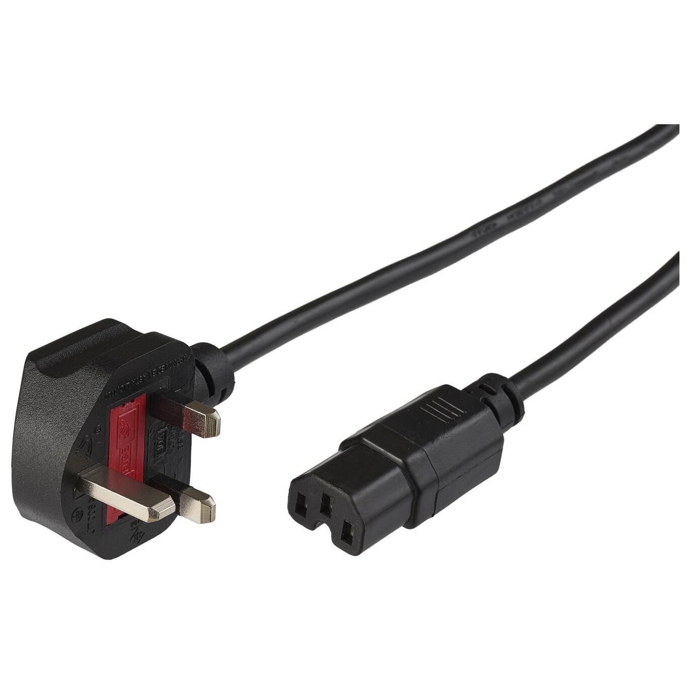 MicroConnect Power Cable, 2m, G Type Plug to C15 Coupler