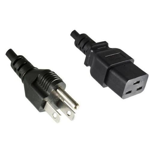 Cable de alimentación MicroConnect PE110518, 1,8 m, Conector tipo B a adaptador C19