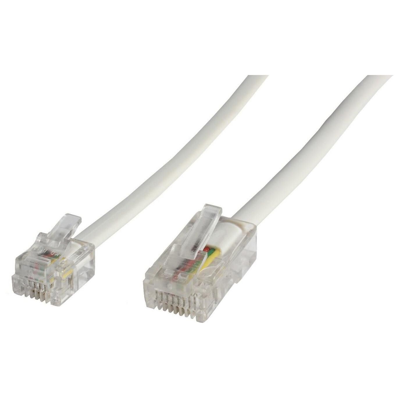 MicroConnect MPK456 6ft Phone Cable White