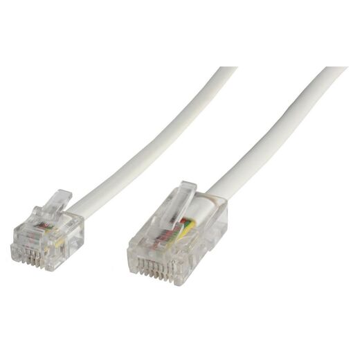 Cable de teléfono MicroConnect MPK456 6 m Blanco