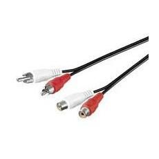 MicroConnect AUDCH2 1.5m Audio Cable, 2 x RCA, Black