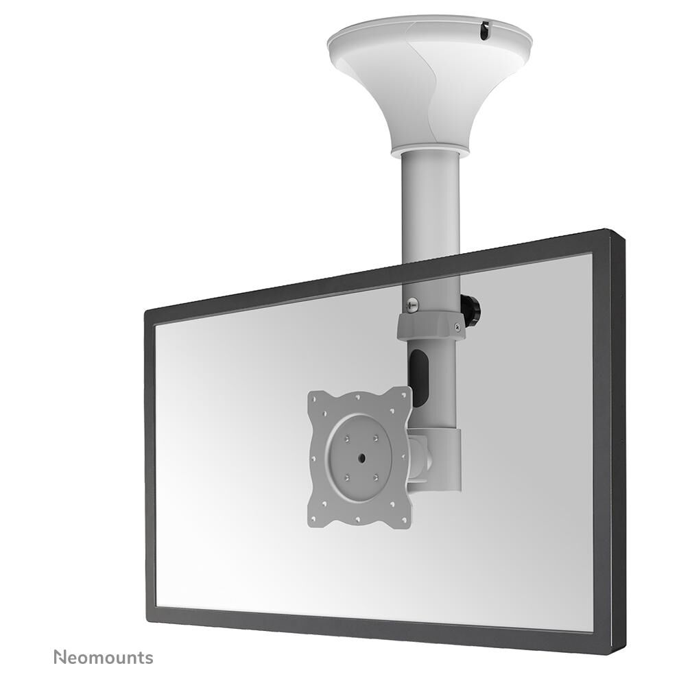Neomounts Ceiling Mount FPMA-C025SILVER for 10-30" Screens - 12-18 inch (37-47 cm) Height - Tilt and Swivel