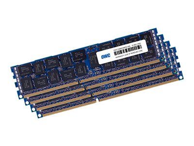 Other World Computing 64GB DDR3 Kit (4x16GB) 240-pin DIMM, 1866MHz/PC3-14900, CL13, 1.5V, ECC Registered Memory