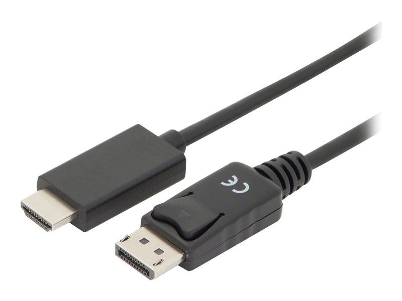 Assmann DisplayPort to HDMI Adapter Cable - 3m, Black, 4K Support