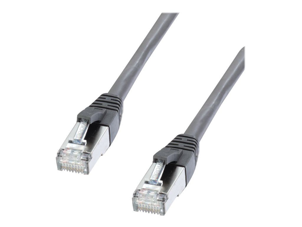 Lindy CROMO Premium 3m SFTP Cat 6e Molded Cable, RJ-45 (M) to RJ-45 (M), Anthracite