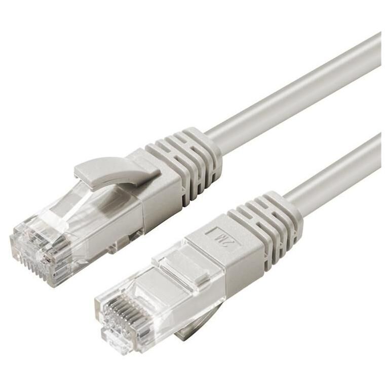MicroConnect Cat6 UTP Cable, 0.4m, Gray