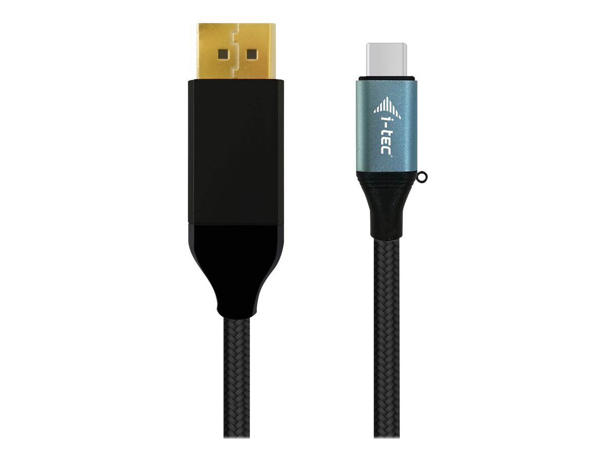 Cable i-Tec DisplayPort - USB-C a DisplayPort - Thunderbolt 3 - 2m - soporte 4K