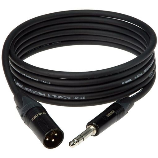 Cable de señal Klotz XLR/M a jack de 6,35 mm, 2 metros