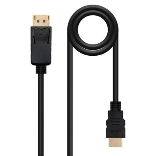 Câble et adaptateur vidéo NanoCable 1,5 m DP vers HDMI Noir