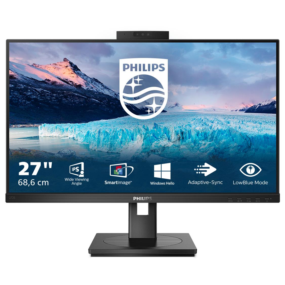 Philips S-line 272S1MH - Écran LED - 27" - 1920 x 1080 Full HD (1080p) @ 75 Hz - IPS - 250 cd/m² - 1000:1 - 4 ms - HDMI, DVI-D, VGA, DisplayPort - haut-parleurs - noir