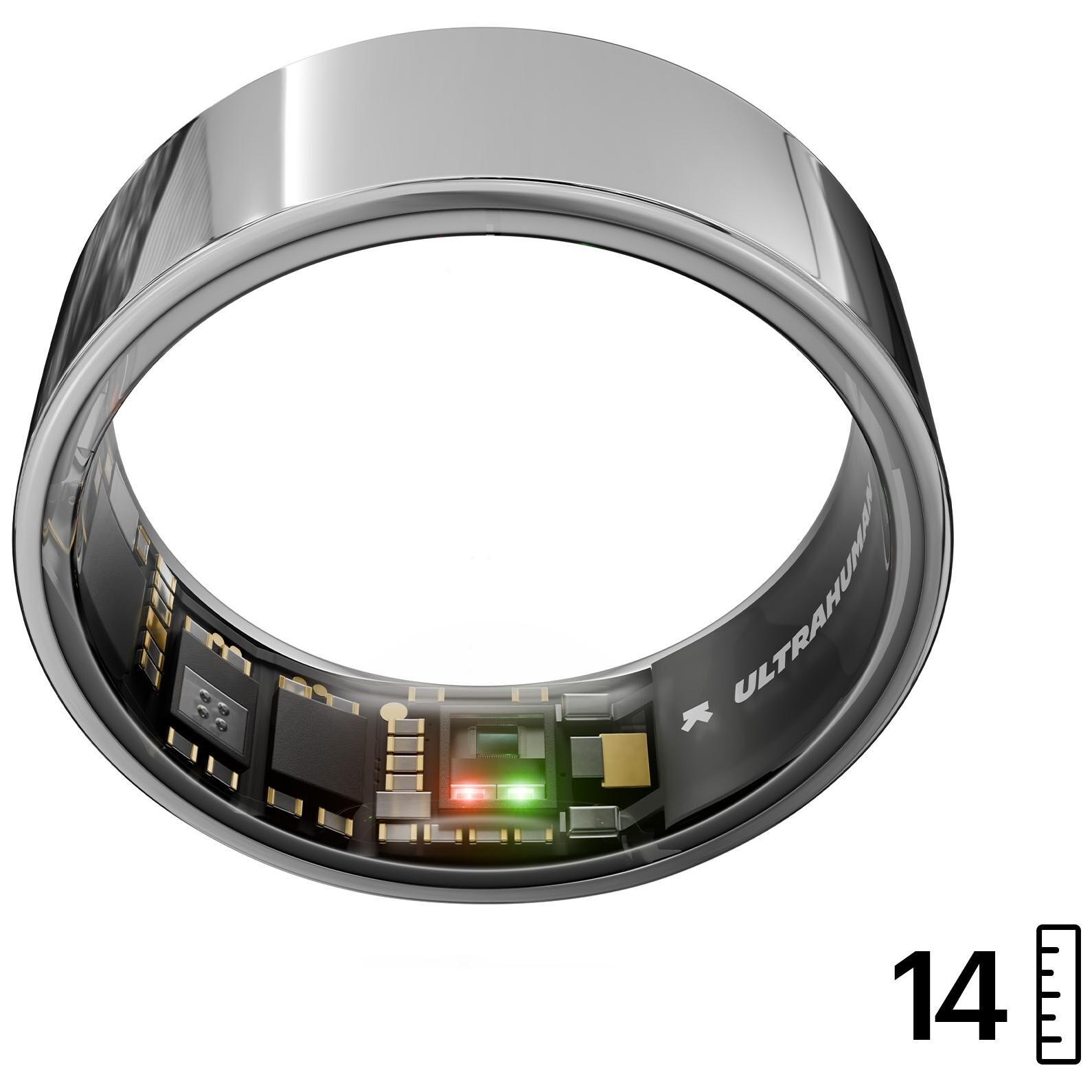 Ultrahuman Ring AIR - Smart Activity Tracking Ring, Silver