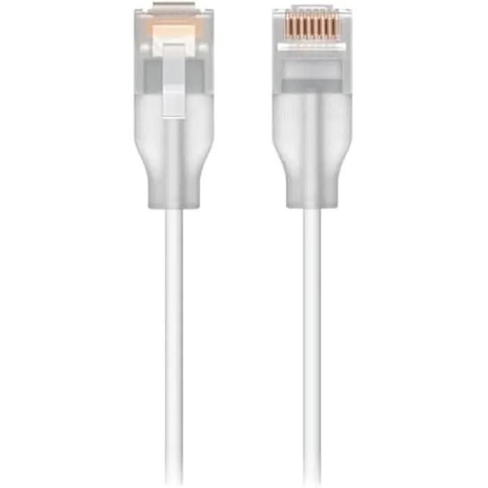 Ubiquiti Networks Network Cable - UACC-Cable-Patch-EL-1M-W - RJ-45 Male - Cat6 - 1m