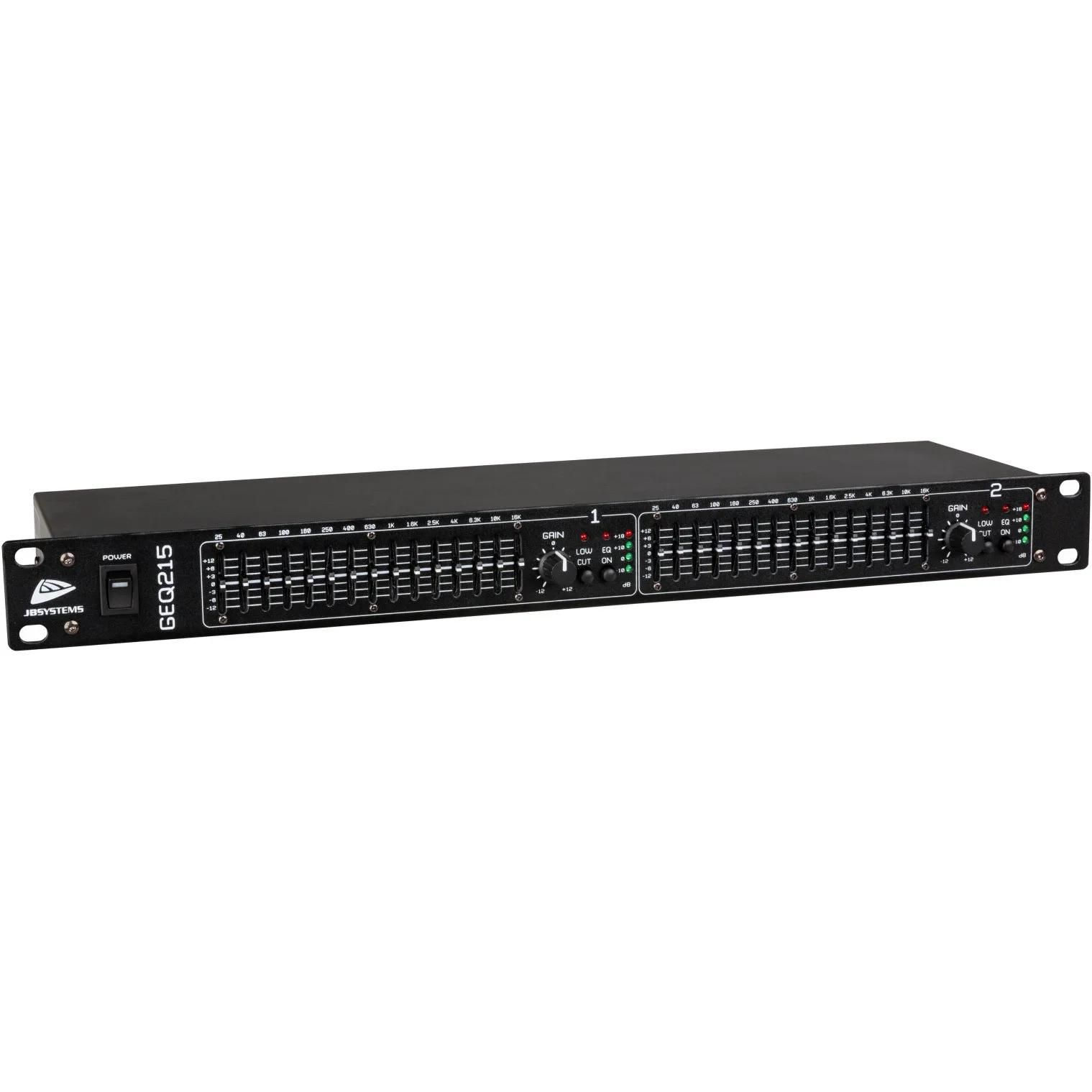 JB Systems Graphical EQ 2x15 Band Equalizer