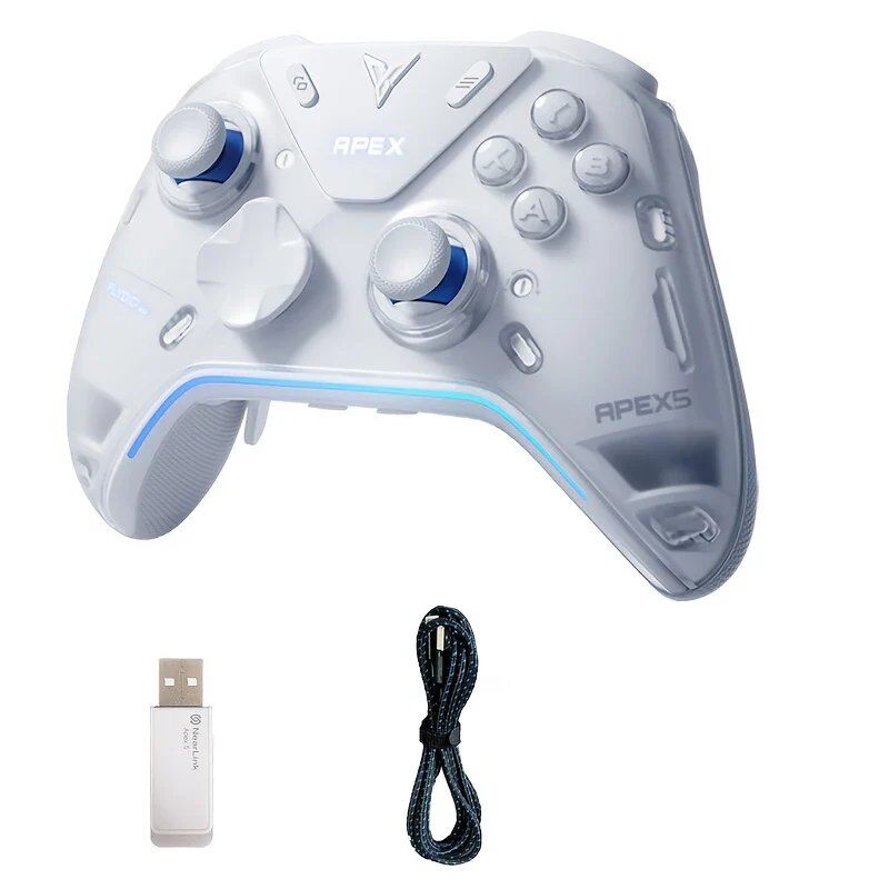 Controlador de juego Apex 5 Elite inalámbrico con pantalla RGB - Soundswealth