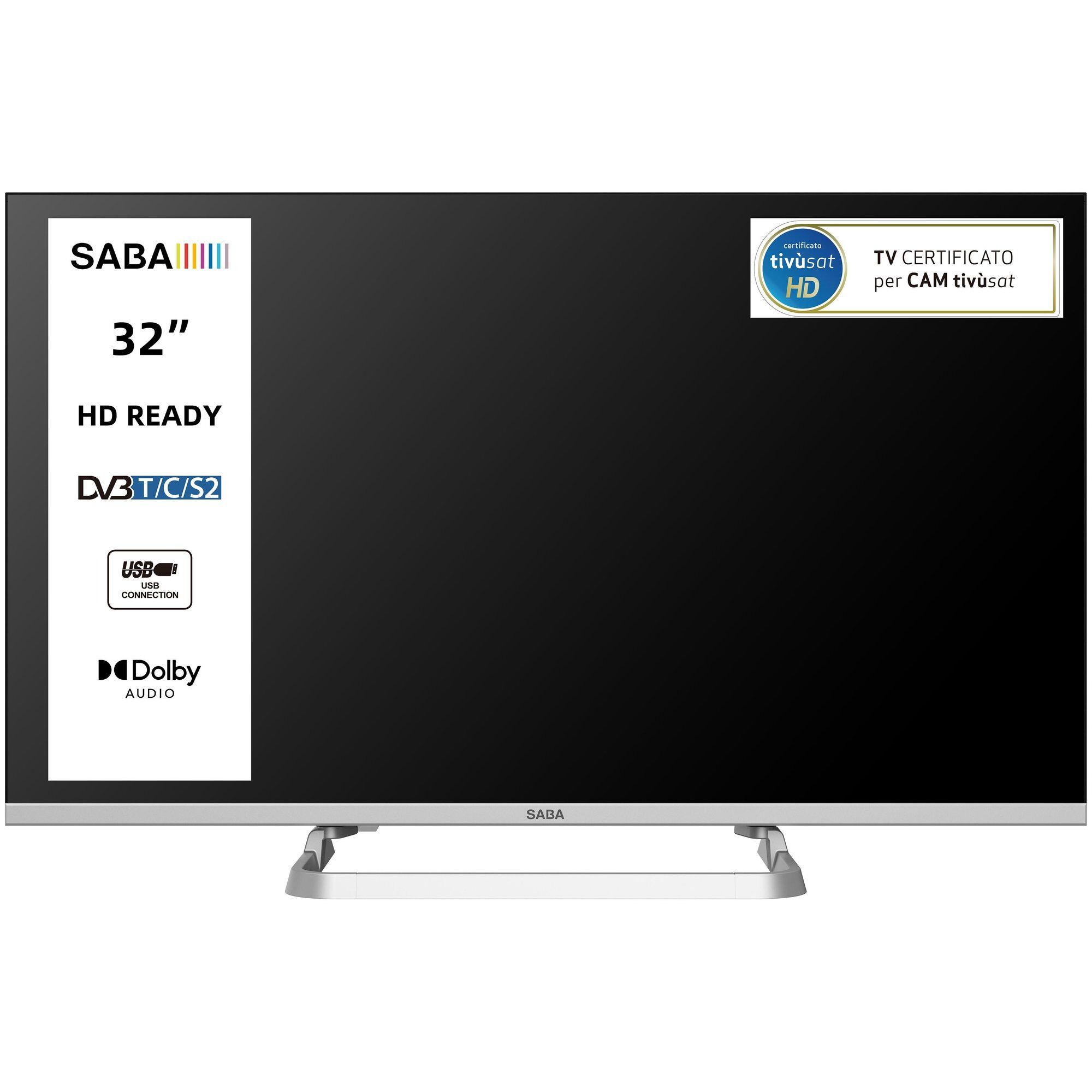 Saba SA32M10 32" HD TV - Grey