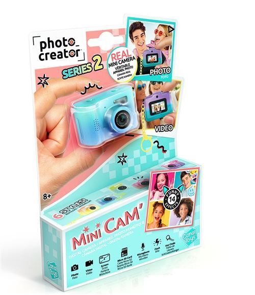 Canal Toys Mini Cam Series 2 Digital Keychain Camera, 1GB, Degradé Blue