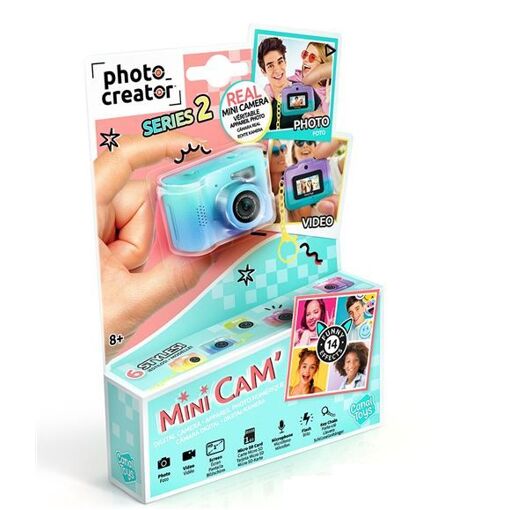 Canal Toys Mini Cam Series 2 Digital Keychain Camera, 1GB, Degradé Blue