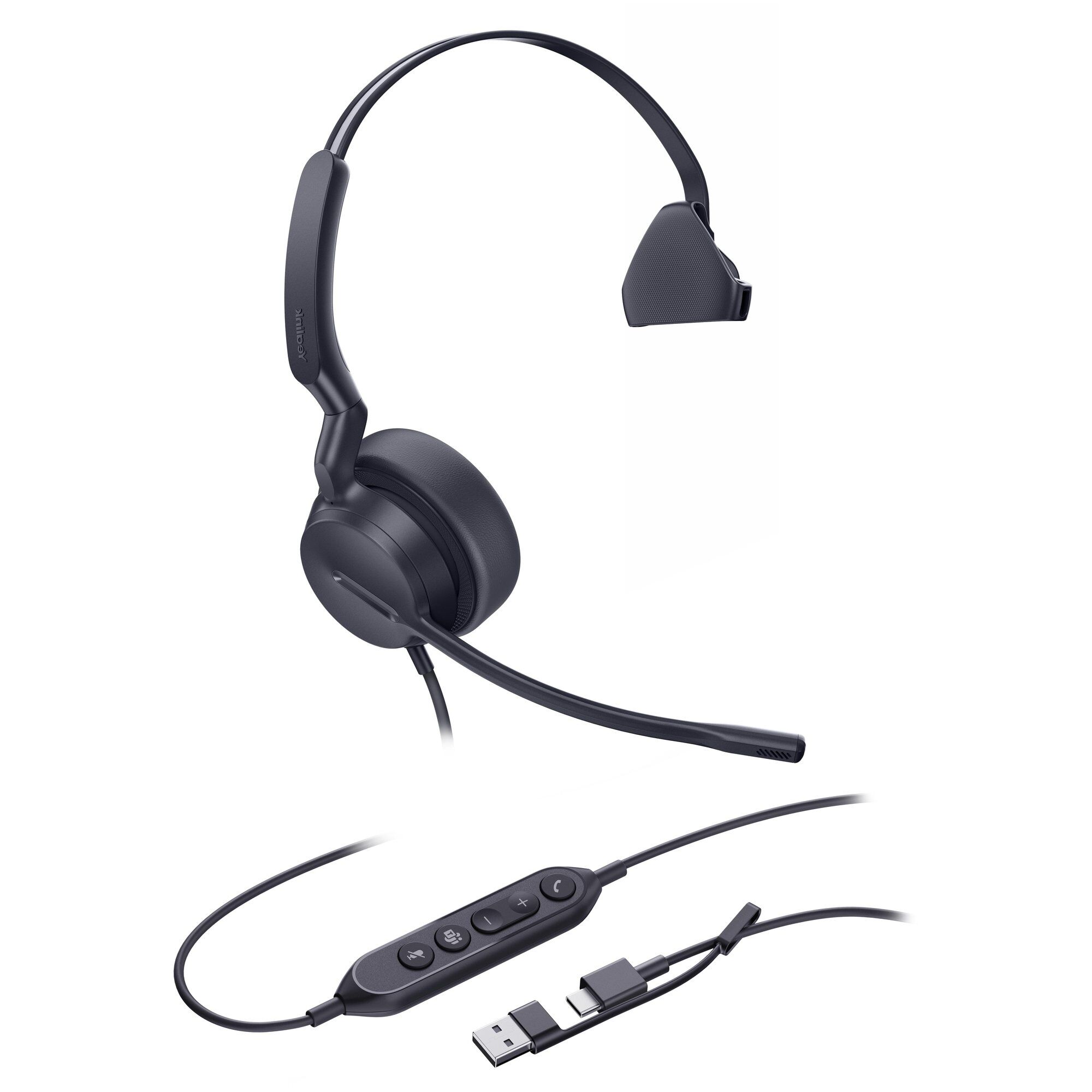 Yealink Mono Teams Headset with USB-C/A Connector