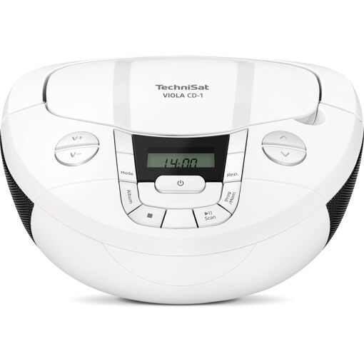 TechniSat Viola CD-1 Portable Stereo Speaker - White (2W)