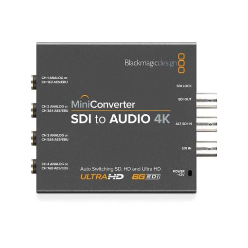 Convertidor Blackmagic Design Mini - SDI a audio 4K