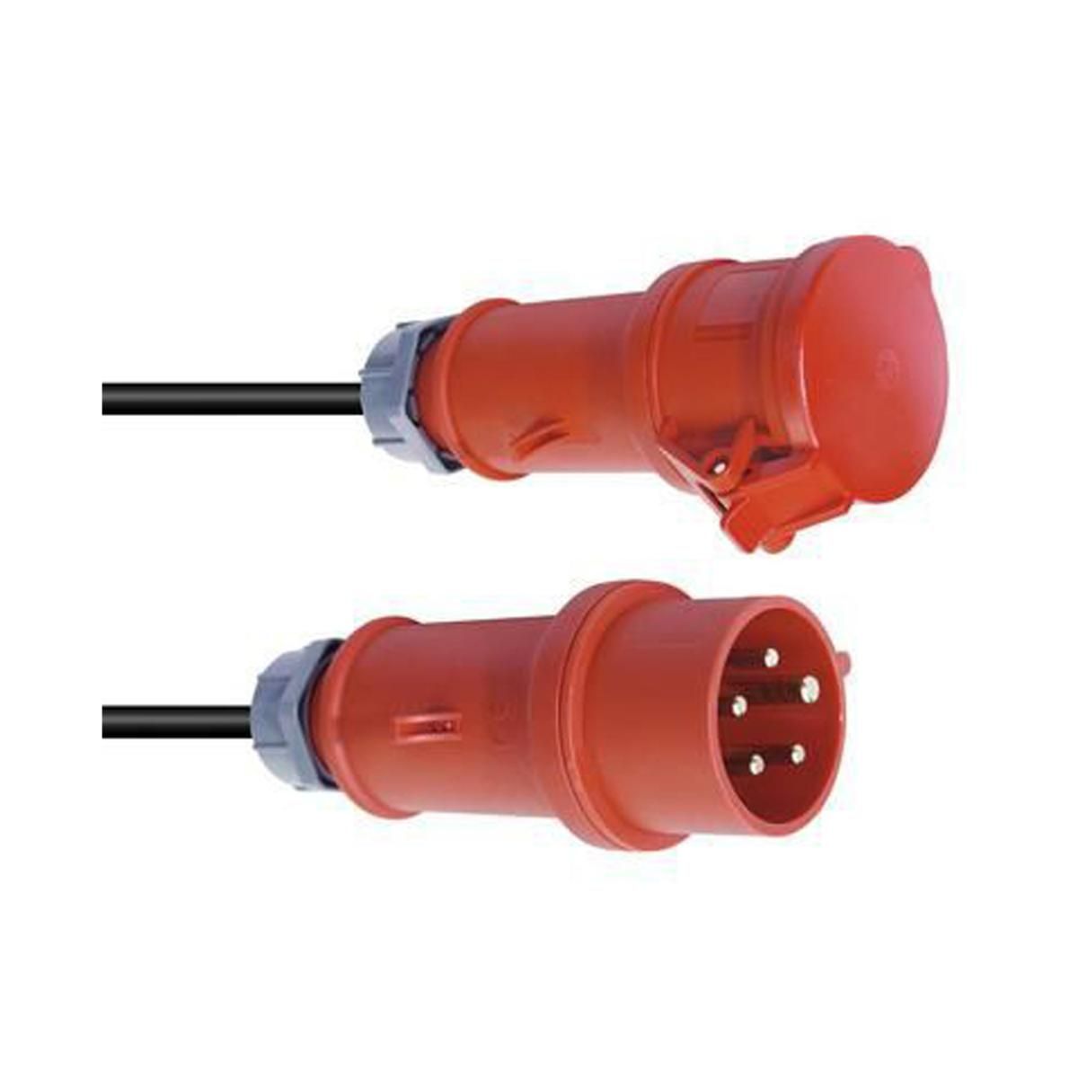 Showtec 10m Titanex Cable, 380V, 16A, H07RNF with PCE Connectors (5G2.5)