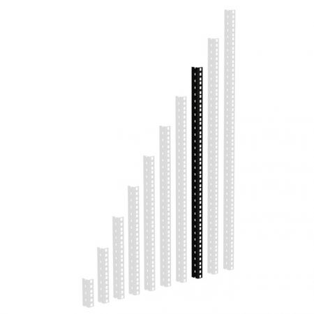 Adam Hall 16U Steel Rack Profile, 2mm