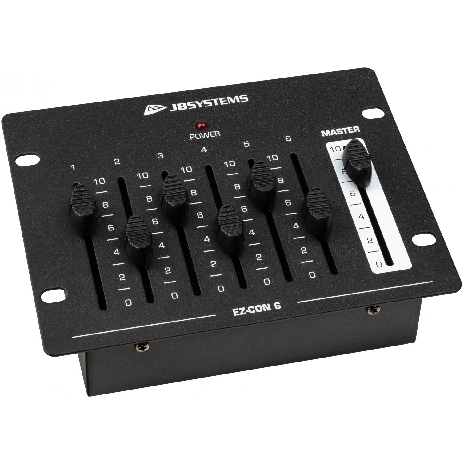 JB Systems EZ-CON 6 DMX Controller (Black, 1U Rack Mount, 6 Channels)