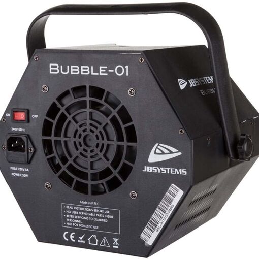 Machine à bulles JB Systems BUBBLE-01 pour usage intérieur (Noir)