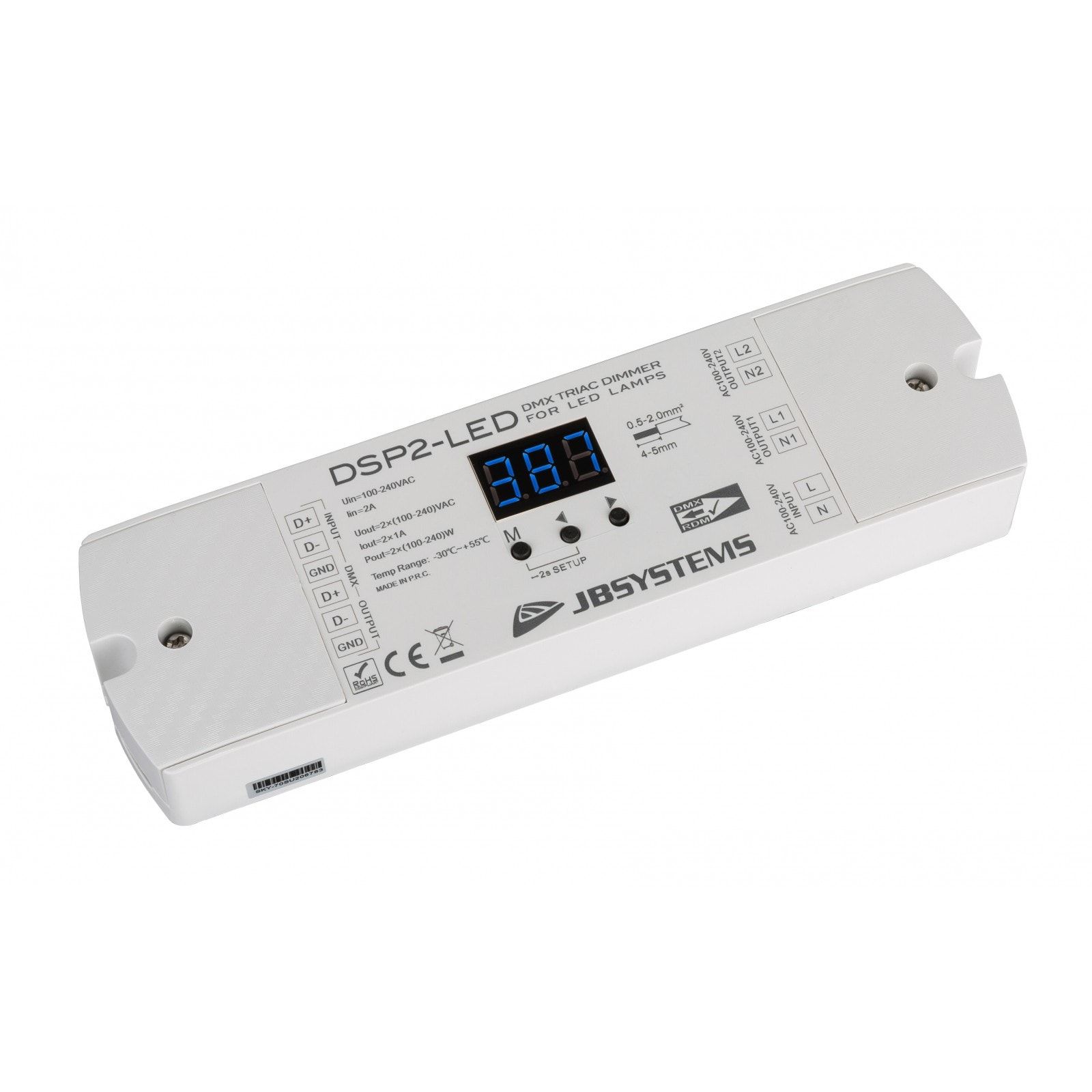 Regulador de intensidad LED JB Systems DSP2-LED