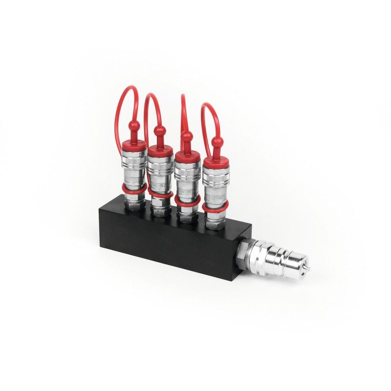 TCM FX CO2 Distribution Block (1x3/8 in to 4x3/8 out)