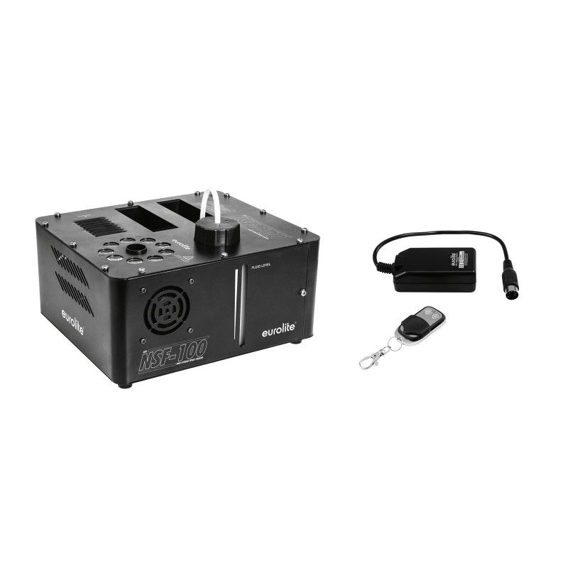 Eurolite NSF-100 LED DMX Hybrid Spray Fogger + WRC-4 Remote Control