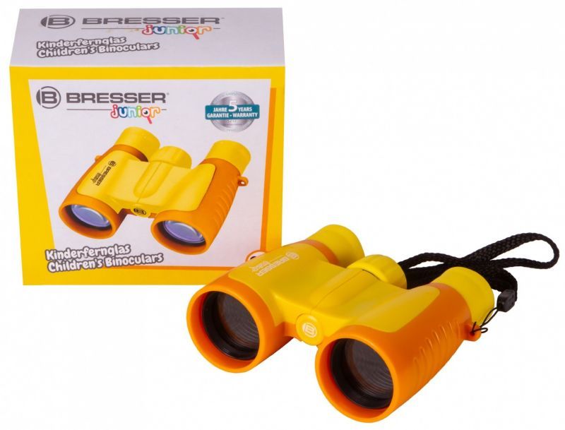 Bresser Junior 3x30 Binoculars, Yellow