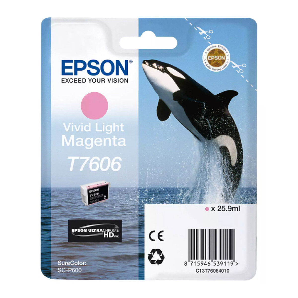 Cartouche d'encre magenta clair Epson T7606