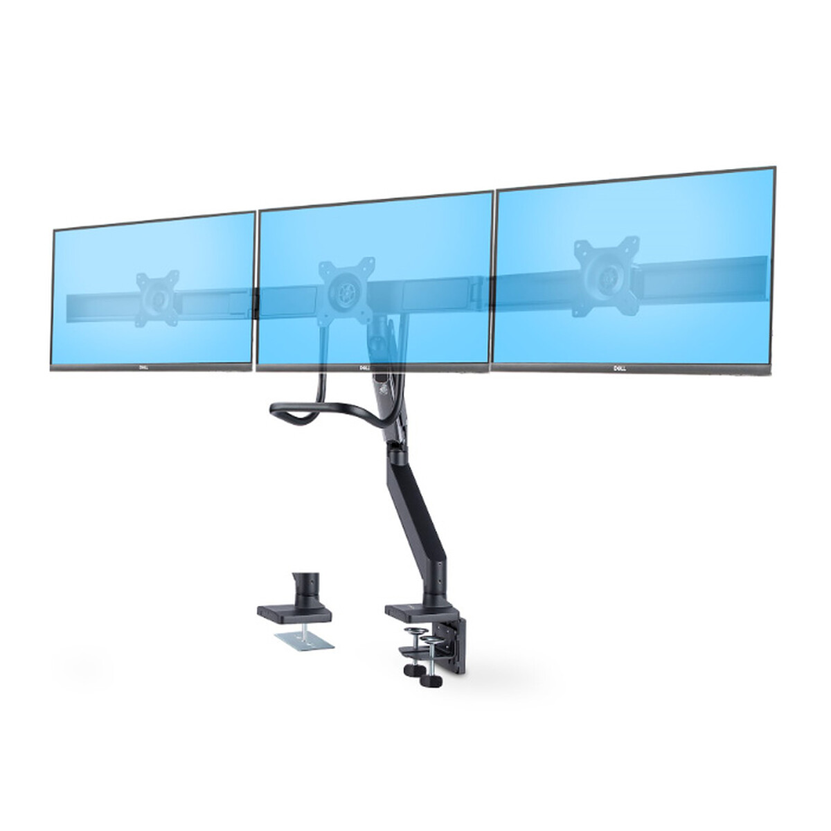 StarTech.com Triple Monitor Stand with Cross Bar for up to 27" LCD Screens