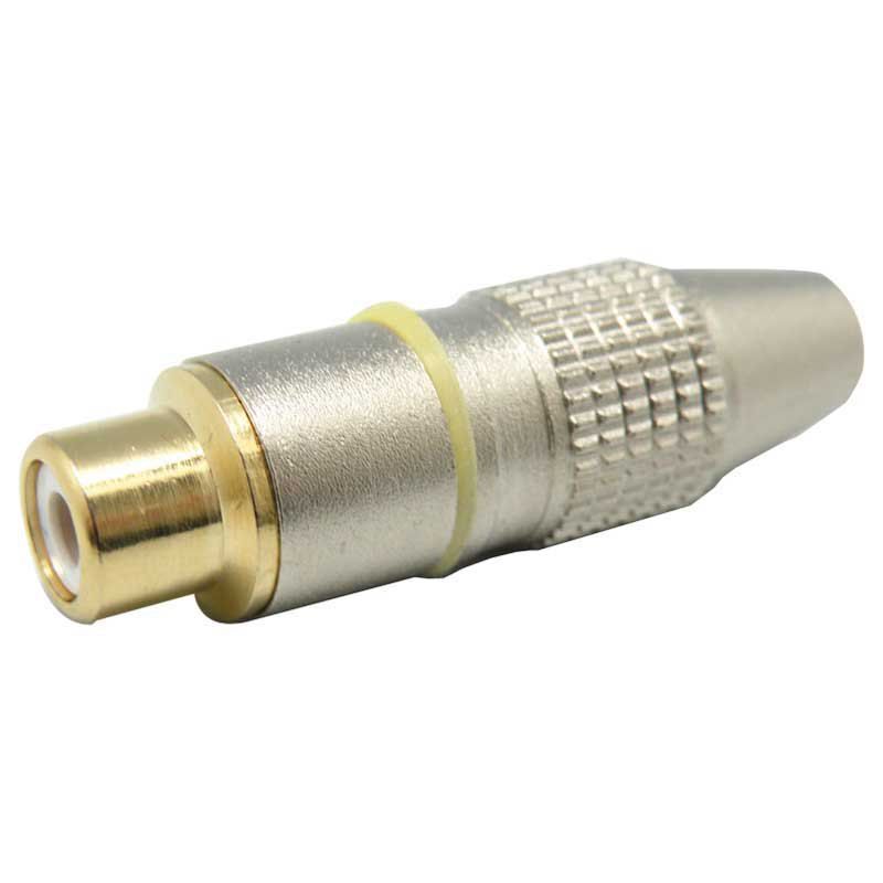 Euroconnex Professional Female RCA Line Connector (Yellow Metal)
