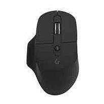 KeySonic Wireless RF + Bluetooth Mouse for Right-Handed Users - 1600 DPI, 6 Programmable Buttons, Black
