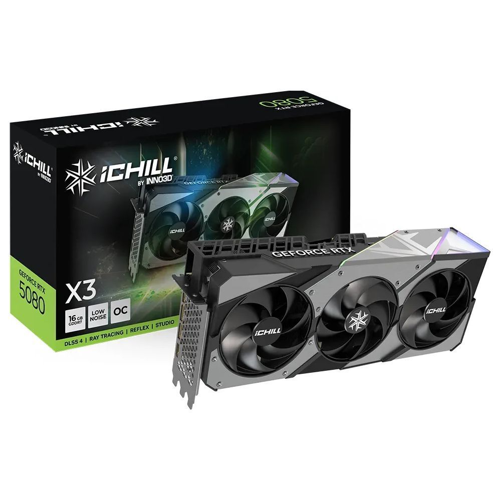 Inno3d GeForce RTX 5080 iChill X3, 16 Go GDDR7, PCI-Express