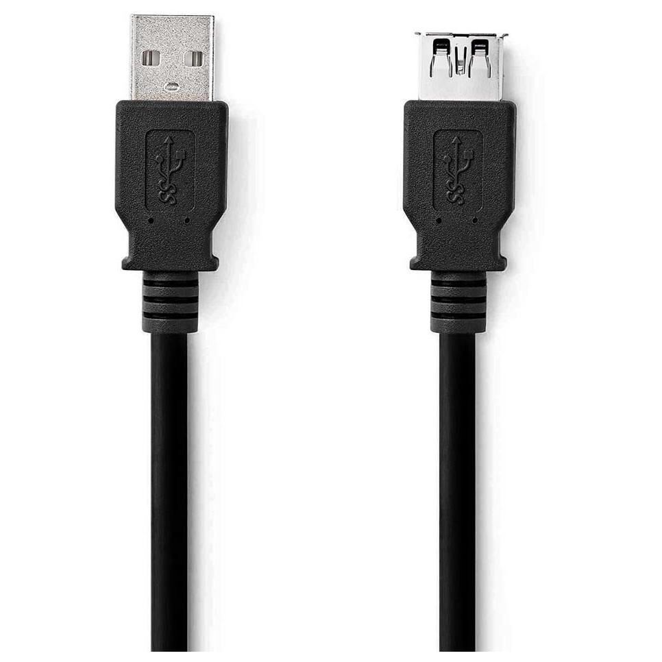 Nedis USB 3.2 Cable - 1m, Type A to A Black