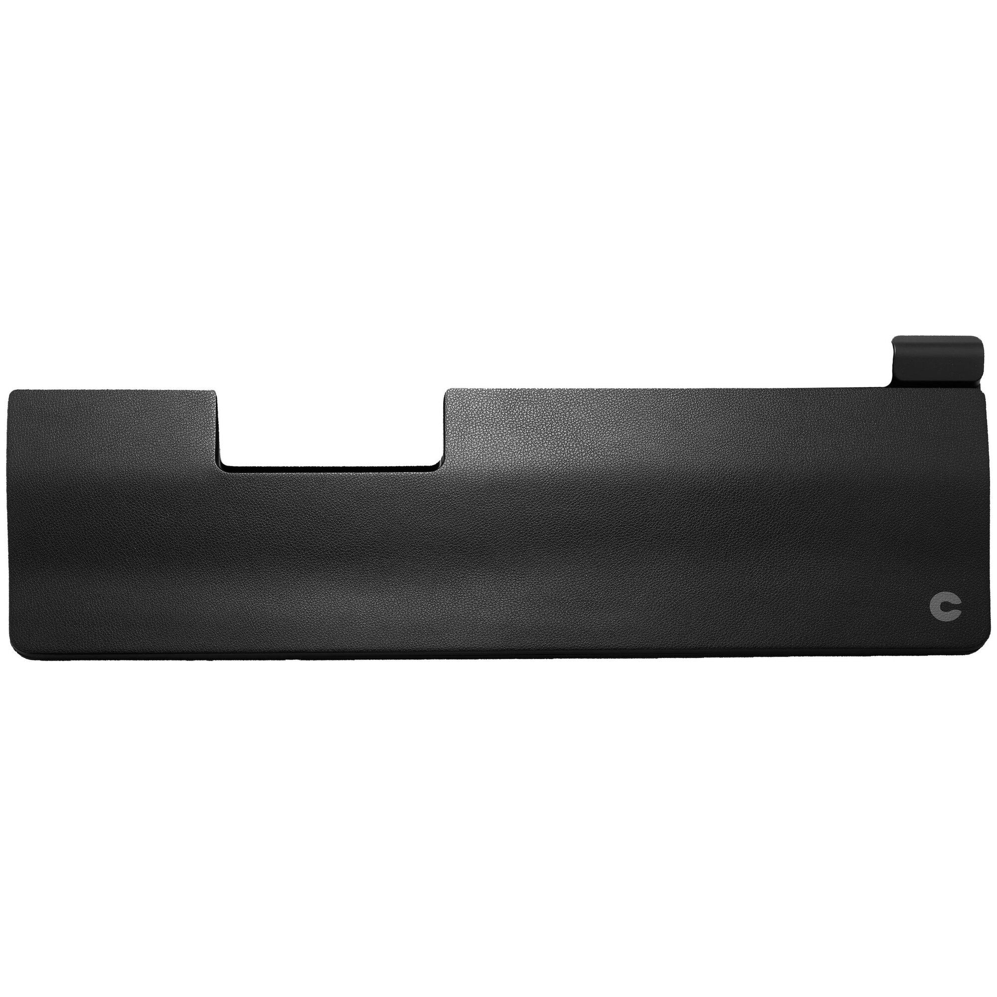 Descansowistos extendido de Contour Design para RollerMouse Pro - Cuero vegano (Negro)