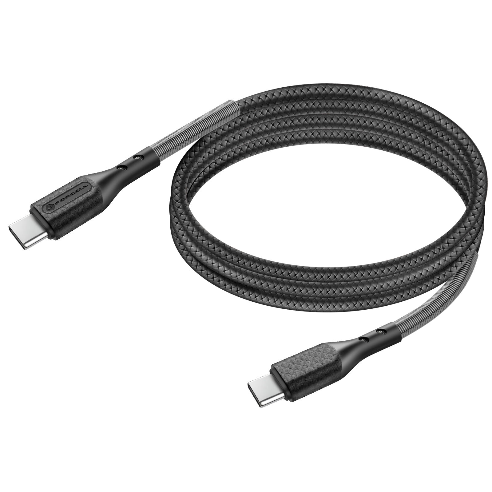 Forcell 100W Carbon Fiber USB-C to USB-C Cable, 1m