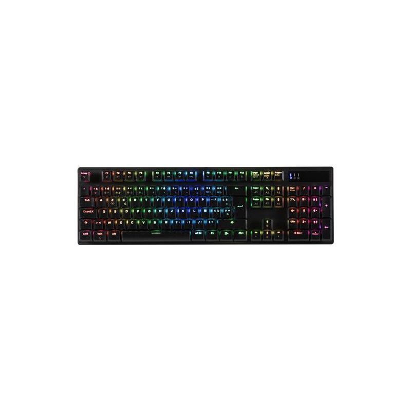 Onlan Gaming Mechanical Keyboard AZERTY Wired Low Profile Black