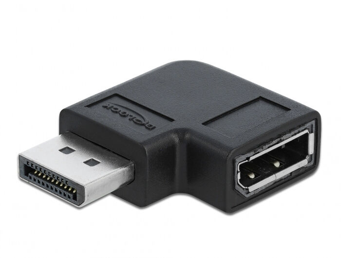 Delock DisplayPort 90° Adapter, Black