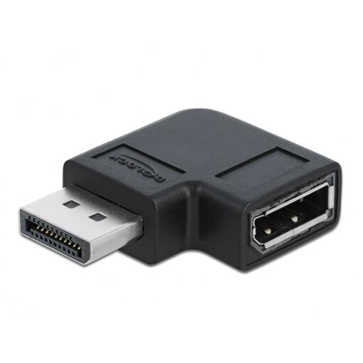 Delock DisplayPort 90° Adapter, Black