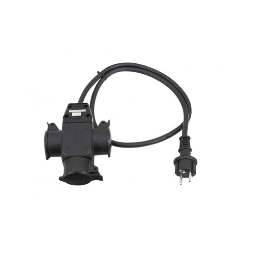 Extensión de cable Eurolite 3 tomas, 1 m (3x1,5 mm²)