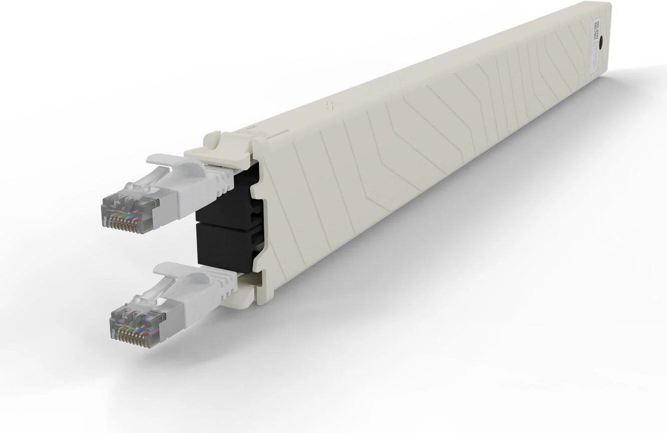 PATCHBOX 8RU STP Cassette - White Cable Management for Networks