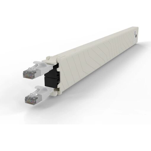 PATCHBOX 8RU STP Cassette - White Cable Management for Networks